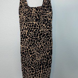Sweet Storm Leopard Print Cocktail Mini Dress Bodycon Size Small